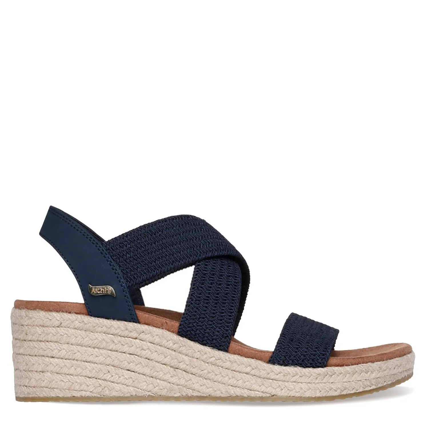Wedges*Skechers Women's , Martha Stewart: Arch Fit Beverlee - Brentwood Sandal Navy