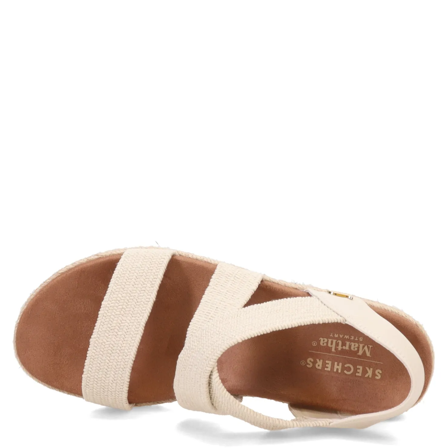 Wedges*Skechers Women's , Martha Stewart: Arch Fit Beverlee - Brentwood Sandal Off White