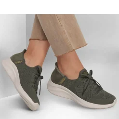 Fashion & Street*Skechers Women's , Martha Stewart - Slip-ins: Ultra Flex 3.0 Back On Track Sneaker Olive