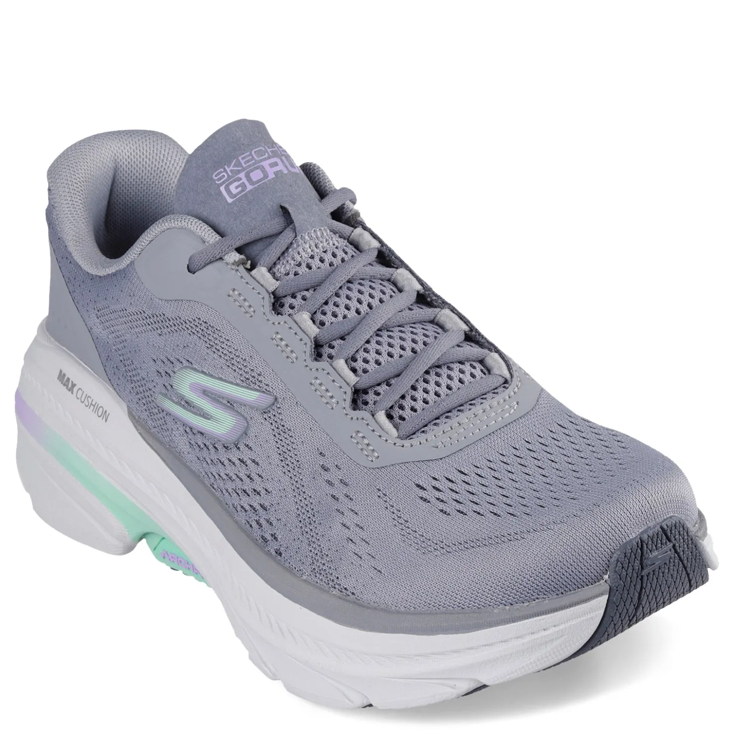 Running*Skechers Women's , Max Cushioning Arch Fit 2.0 - Avenida Sneaker Grey/Mint