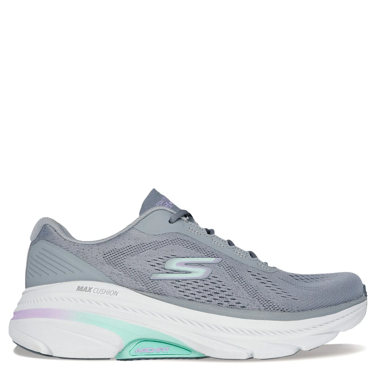 Running*Skechers Women's , Max Cushioning Arch Fit 2.0 - Avenida Sneaker Grey/Mint