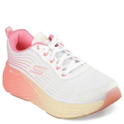 Running*Skechers Women's , Max Cushioning Elite - Speed Play Sneaker White/Pink