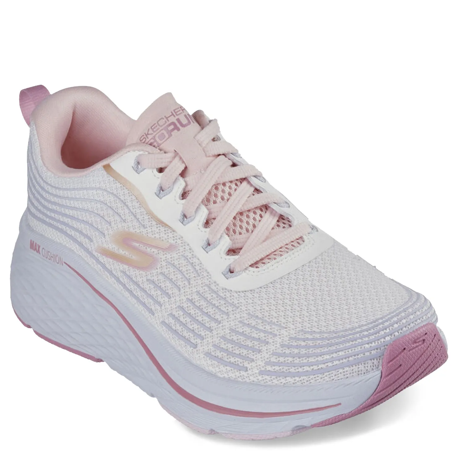 Running*Skechers Women's , Max Cushioning Elite 2.0 - Alaura Sneaker White/Blue/Lt Pink