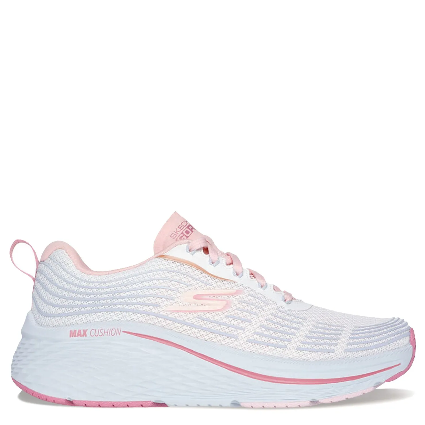 Running*Skechers Women's , Max Cushioning Elite 2.0 - Alaura Sneaker White/Blue/Lt Pink