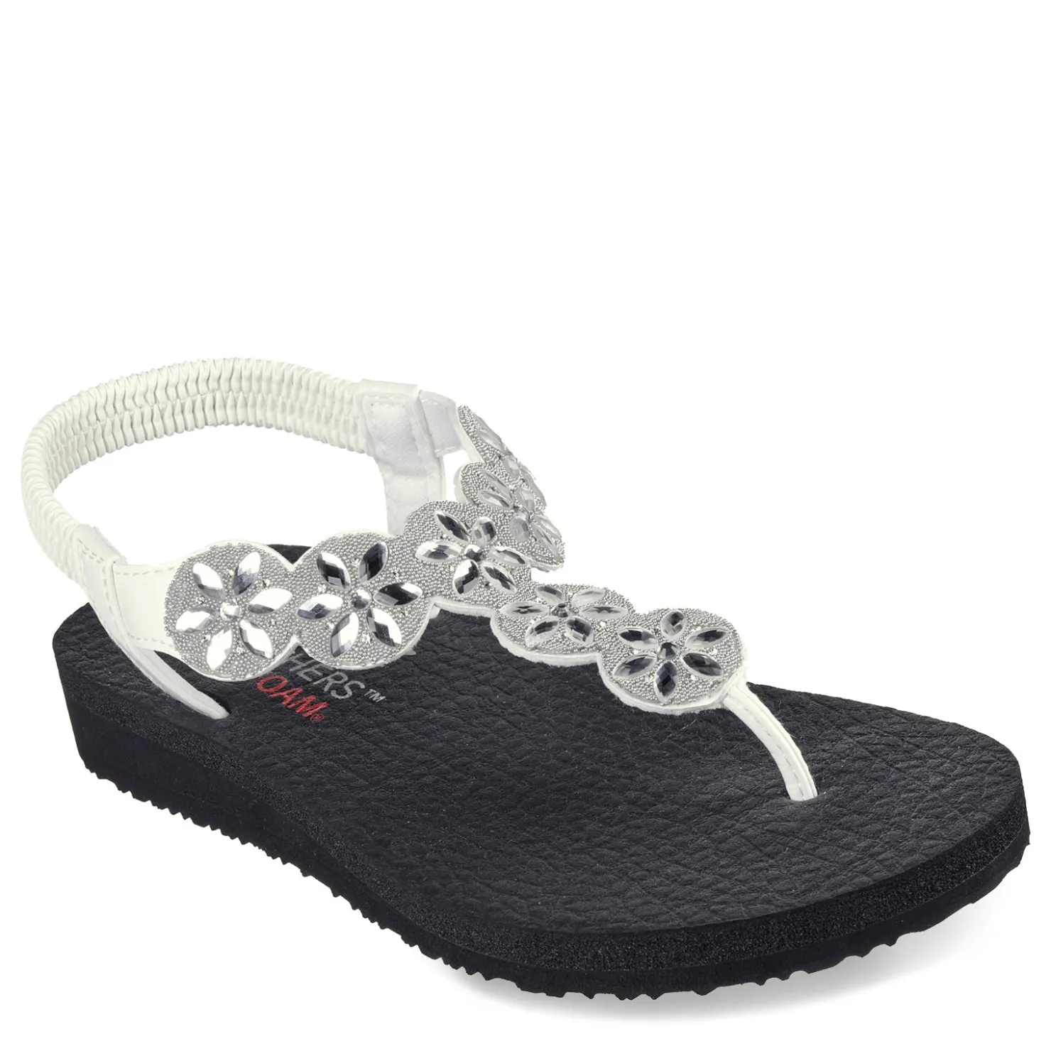 Women's , Meditation - Sparkly Fleur Sandal|Skechers Discount
