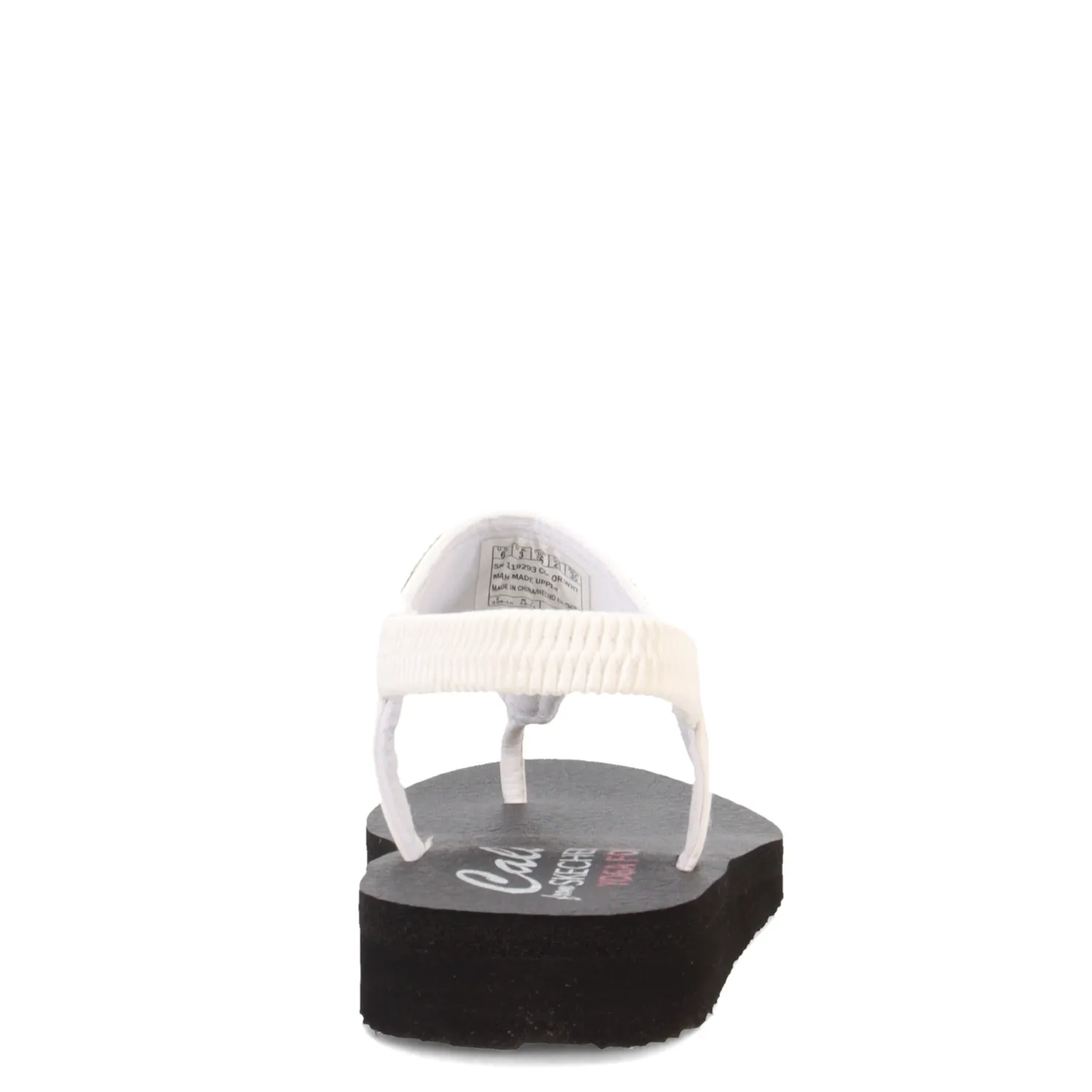Flip Flops*Skechers Women's , Meditation - Sweet Rock Sandal White