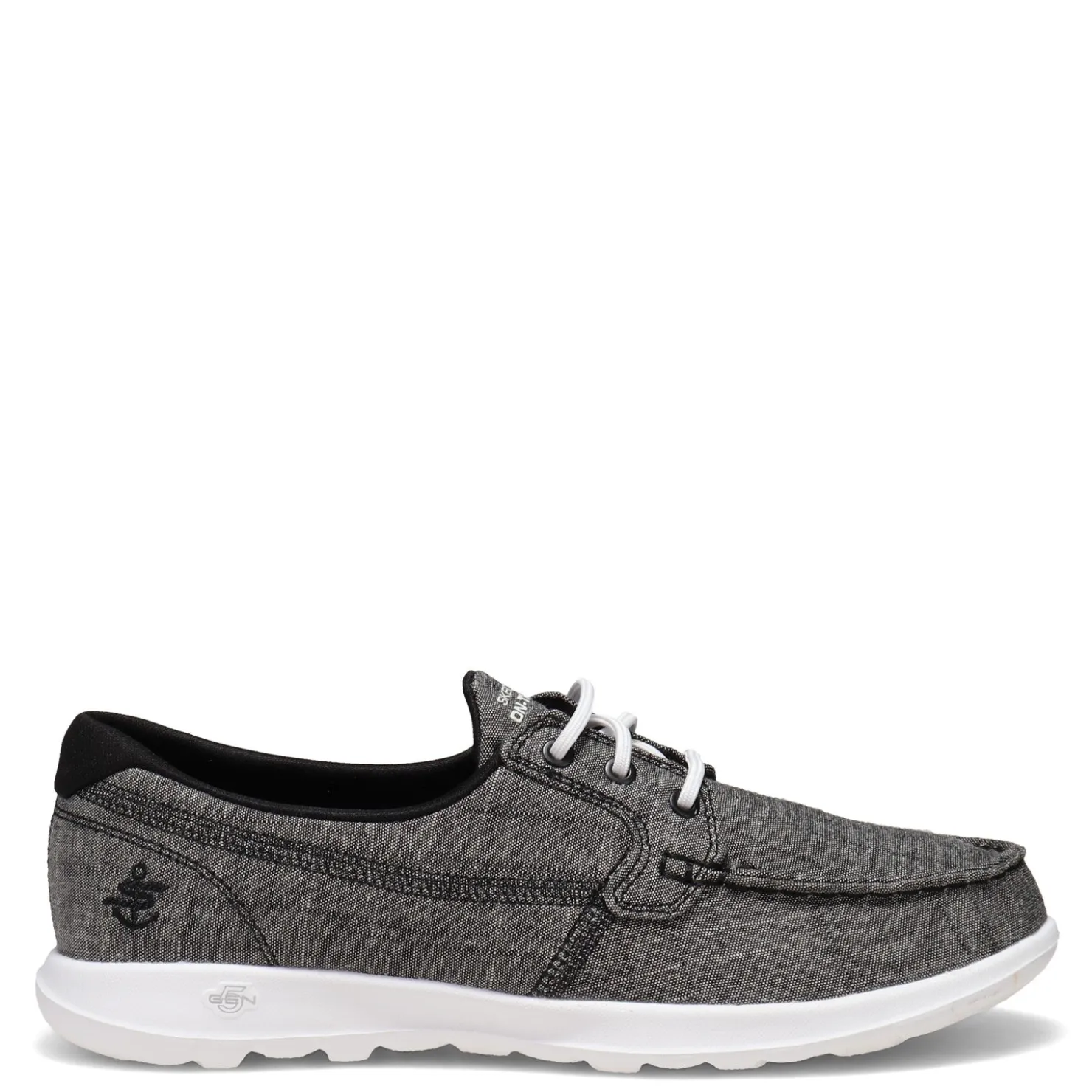 Walking*Skechers Women's Performance, GOwalk Lite - Isla Boat Shoe Black White