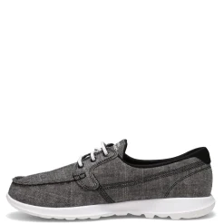 Walking*Skechers Women's Performance, GOwalk Lite - Isla Boat Shoe Black White