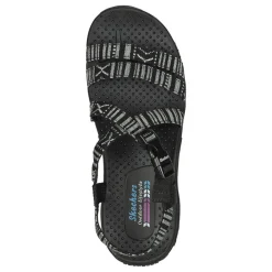 Outdoor & Hiking*Skechers Women's , Reggae - Trail On By Sandal Black/White