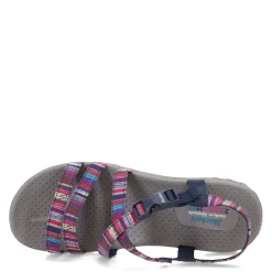 Outdoor & Hiking*Skechers Women's , Reggae - Trail On By Sandal Navy Multi