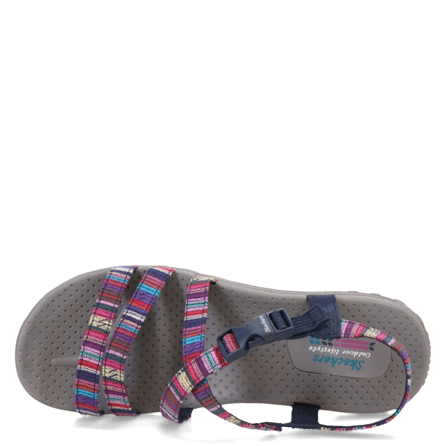 Outdoor & Hiking*Skechers Women's , Reggae - Trail On By Sandal Navy Multi
