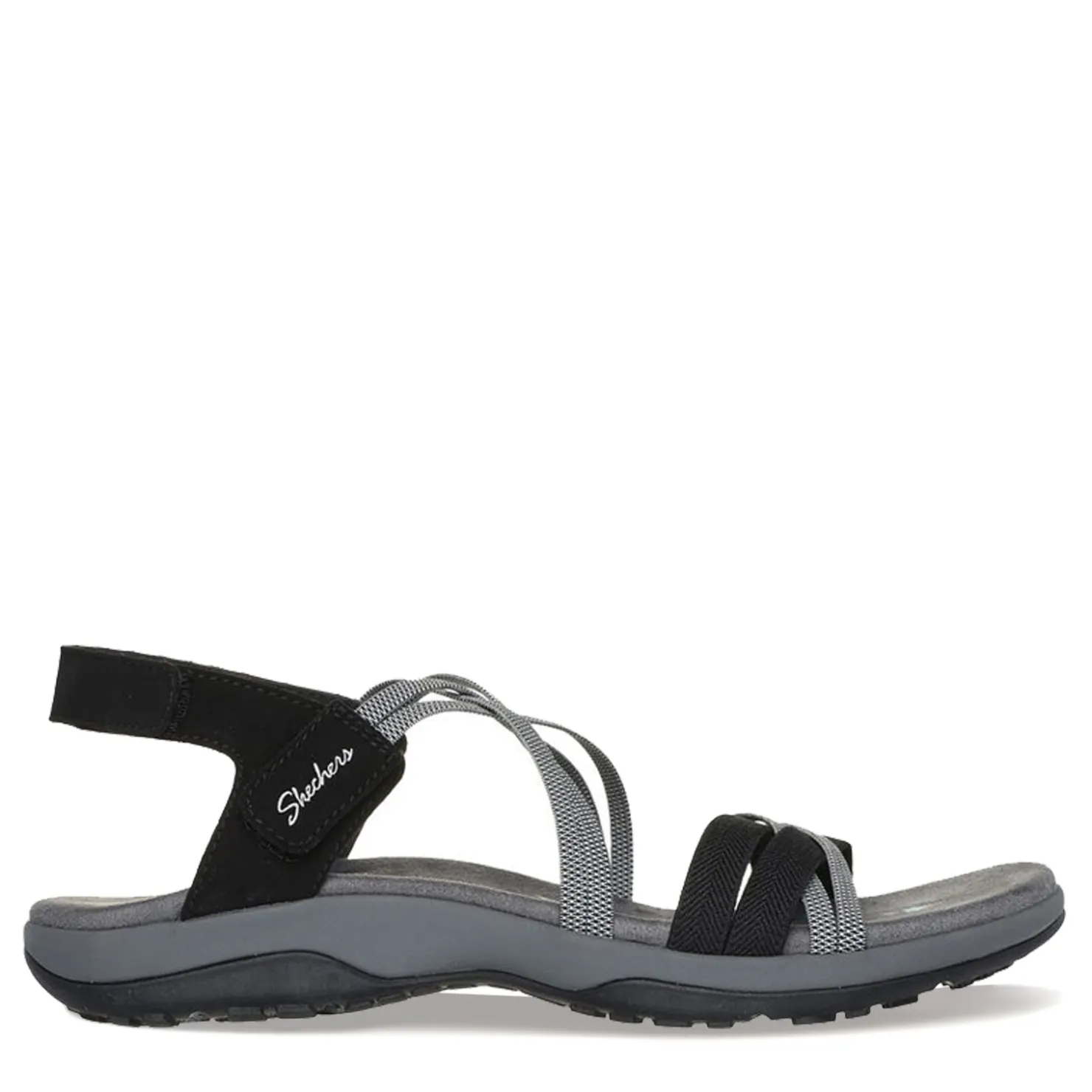 Women's , Reggae Slim - Takes Two Sandal - Wide Width|Skechers Outlet