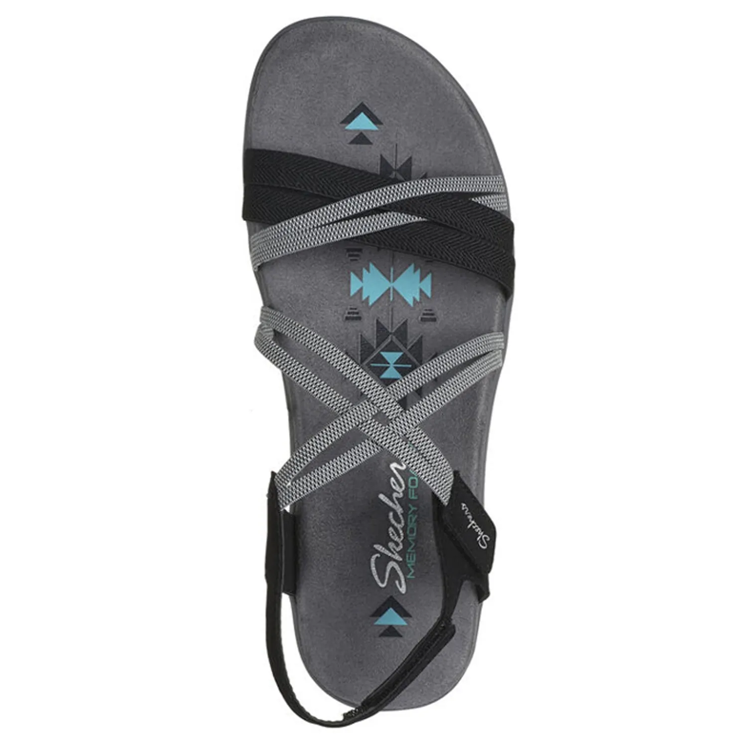 Women's , Reggae Slim - Takes Two Sandal - Wide Width|Skechers Outlet