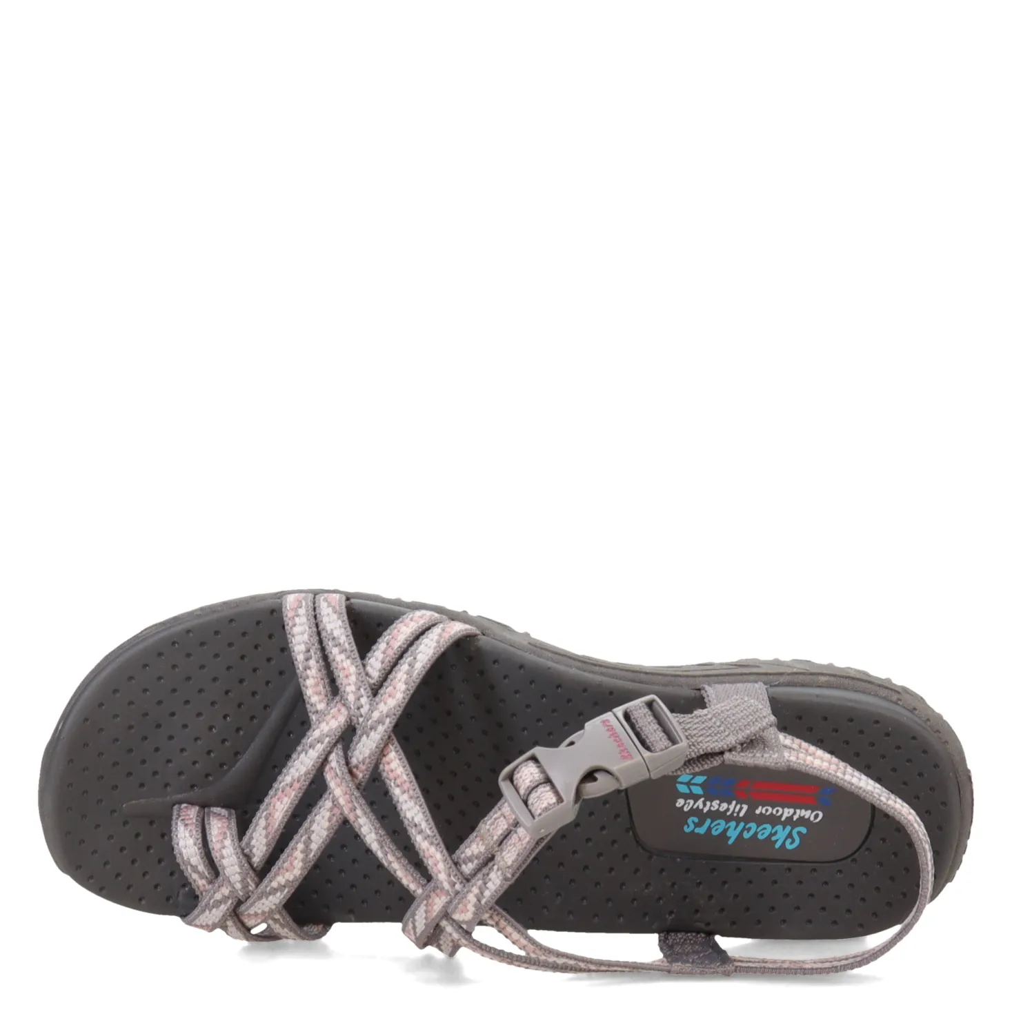 Outdoor & Hiking*Skechers Women's , Reggae Strappy Sling Sandal Gray