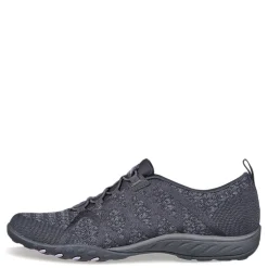 Walking*Skechers Women's , Relaxed Fit: Breathe-Easy - Infi-Knity Sneaker Charcoal