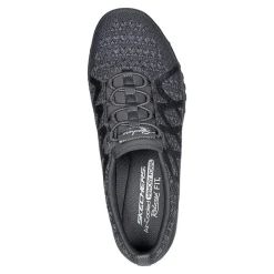Walking*Skechers Women's , Relaxed Fit: Breathe-Easy - Infi-Knity Sneaker Charcoal