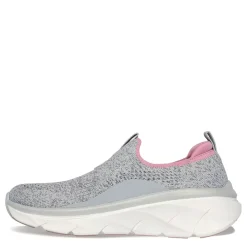 Walking*Skechers Women's , Relaxed Fit: D'Lux Walker 2.0 - Bold State Sneaker Grey Pink
