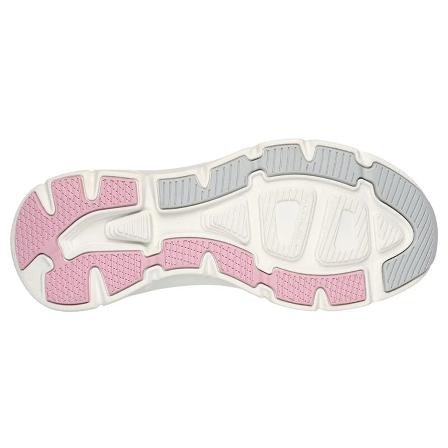 Walking*Skechers Women's , Relaxed Fit: D'Lux Walker 2.0 - Bold State Sneaker Grey Pink
