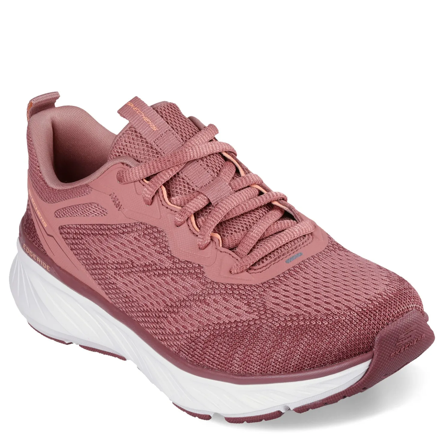 Walking*Skechers Women's , Relaxed Fit: Edgeride - Power Flow Sneaker Dark Mauve