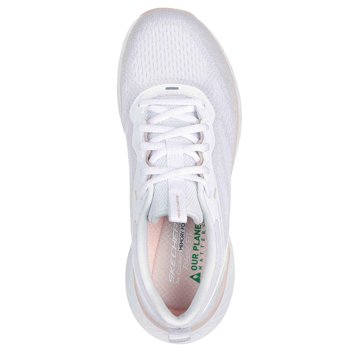 Walking*Skechers Women's , Relaxed Fit: Edgeride - Power Flow Sneaker White/Natural