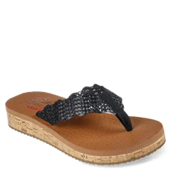 Flip Flops*Skechers Women's , Sandcomber Sandal Black