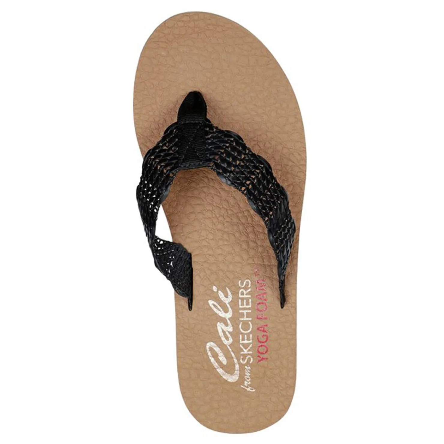 Flip Flops*Skechers Women's , Sandcomber Sandal Black