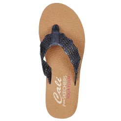 Flip Flops*Skechers Women's , Sandcomber Sandal Navy