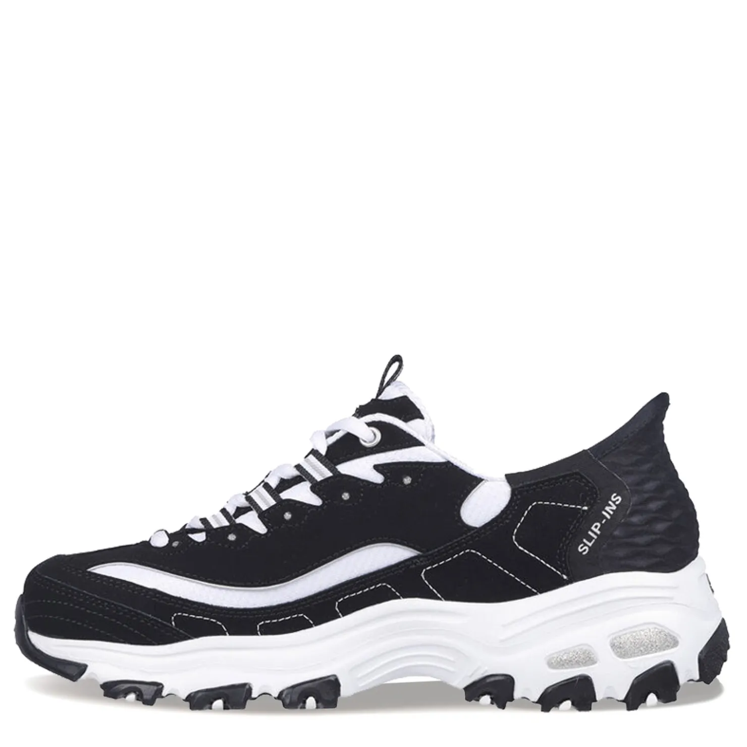 Fashion & Street*Skechers Women's , Slip-ins: D'Lites - New Classic Sneaker Black Wht