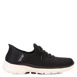 Walking*Skechers Women's , Slip-ins: GO WALK 6 - Lovely Day Sneaker Black / White