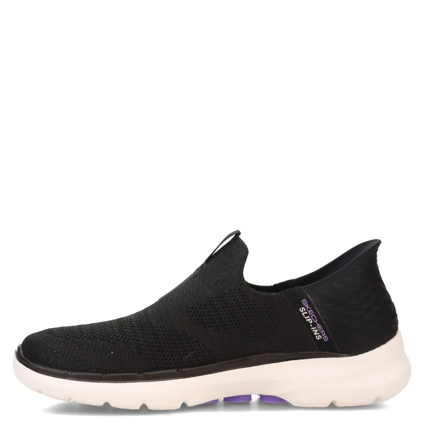 Walking*Skechers Women's , Slip-ins: GO WALK 6 - Fabulous View Sneaker Black/Lavender