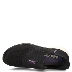 Walking*Skechers Women's , Slip-ins: GO WALK 6 - Fabulous View Sneaker Black/Lavender