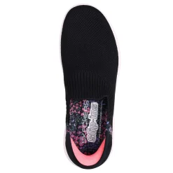 Walking*Skechers Women's , Slip-ins: GO WALK Travel - Tahiti Sunset Sneaker Black
