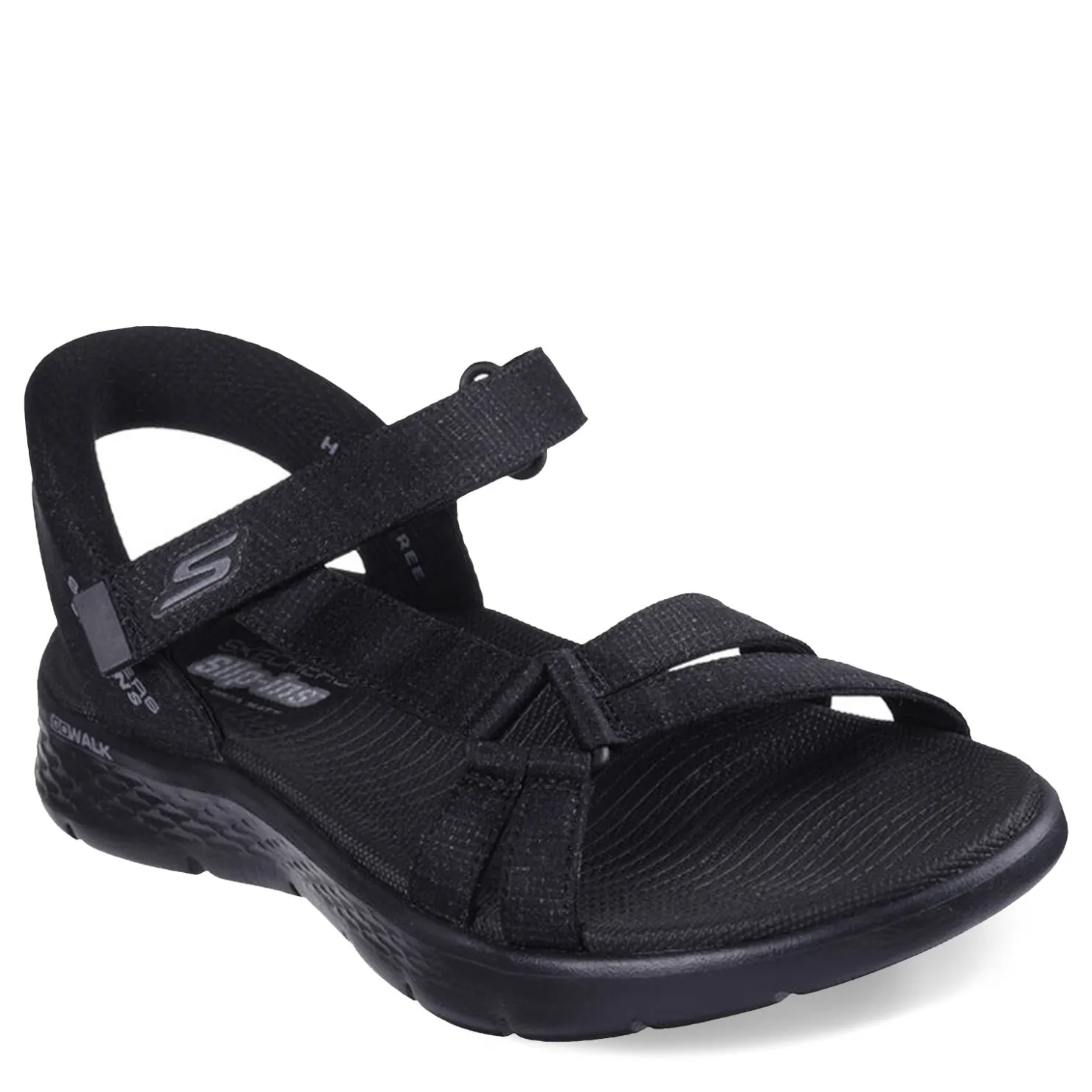 Outdoor & Hiking*Skechers Women's Slip-Ins, GO WALK Flex - Illuminate Sandal Black/Black