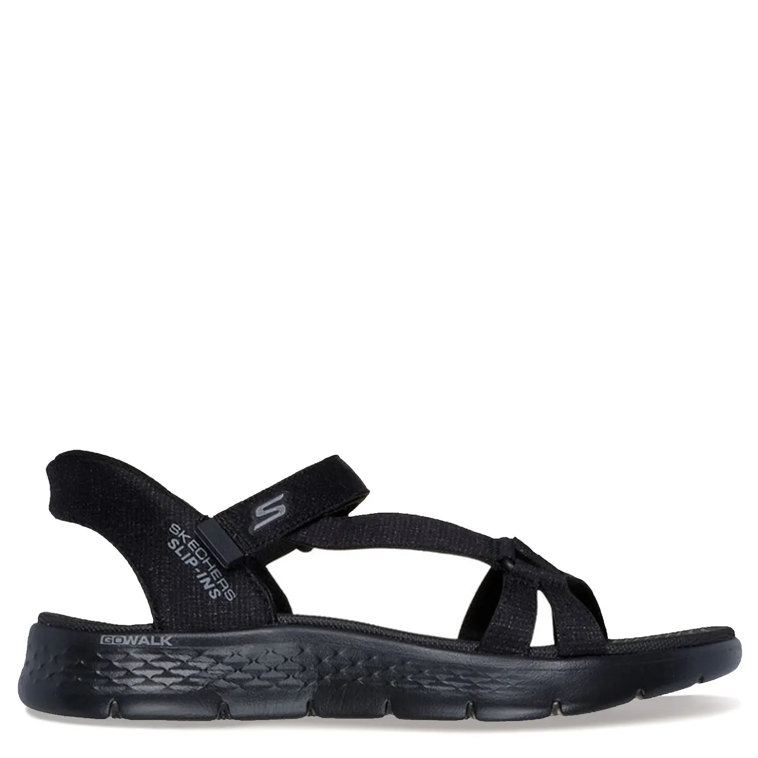 Outdoor & Hiking*Skechers Women's Slip-Ins, GO WALK Flex - Illuminate Sandal Black/Black