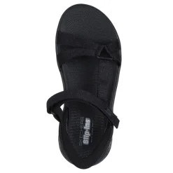 Outdoor & Hiking*Skechers Women's Slip-Ins, GO WALK Flex - Illuminate Sandal Black/Black