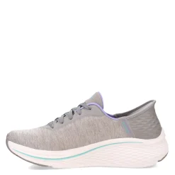 Running*Skechers Women's , Slip-ins: Max Cushioning Elite - Prevail Sneaker Gray/Blue
