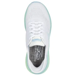 Running*Skechers Women's , Slip-ins: Max Cushioning Elite 2.0 Sneaker White/Blue