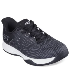 Court*Skechers Women's , Slip-ins Relaxed Fit: Viper Court Reload Pickleball Shoe Black/White