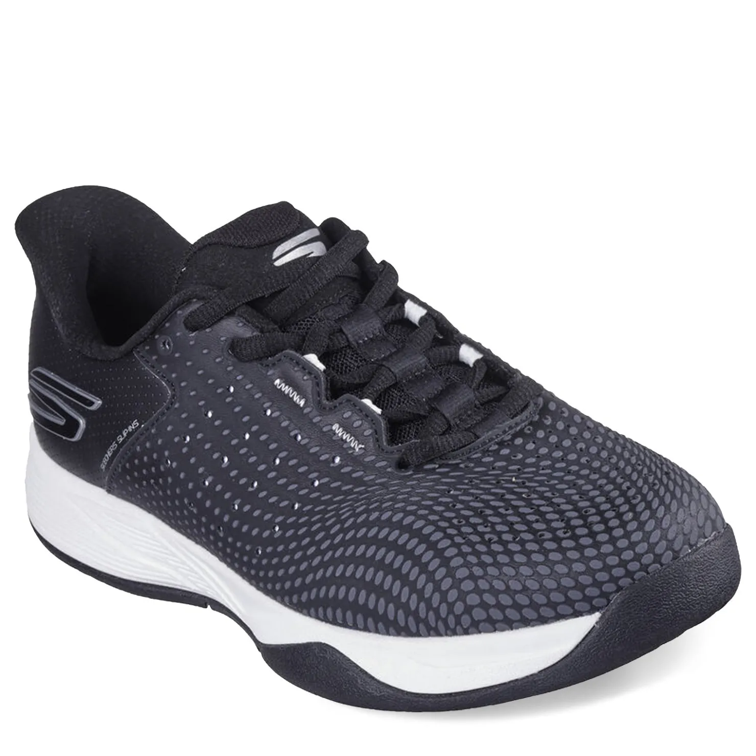 Court*Skechers Women's , Slip-ins Relaxed Fit: Viper Court Reload Pickleball Shoe Black/White