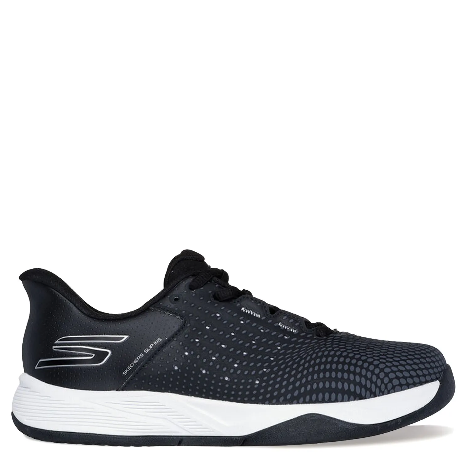 Court*Skechers Women's , Slip-ins Relaxed Fit: Viper Court Reload Pickleball Shoe Black/White