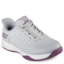 Court*Skechers Women's , Slip-ins Relaxed Fit: Viper Court Reload Pickleball Shoe Grey/Purple