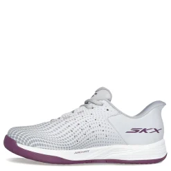 Court*Skechers Women's , Slip-ins Relaxed Fit: Viper Court Reload Pickleball Shoe Grey/Purple