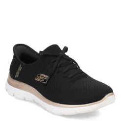 Fashion & Street*Skechers Women's , Slip-ins Summits - Girls Night Sneaker - Wide Width Black