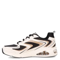 Fashion & Street*Skechers Women's Street, Tres-Air - Shimm-Airy Sneaker White/Rose/Gold