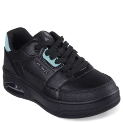 Fashion & Street*Skechers Women's Street, Uno Court - Courted Style Sneaker Black Turquoise