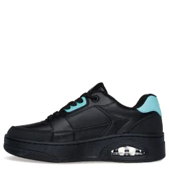 Fashion & Street*Skechers Women's Street, Uno Court - Courted Style Sneaker Black Turquoise