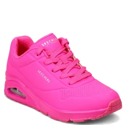 Fashion & Street*Skechers Women's Street, Uno - Neon Nights Sneaker Hot Pink