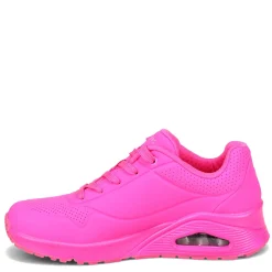 Fashion & Street*Skechers Women's Street, Uno - Neon Nights Sneaker Hot Pink