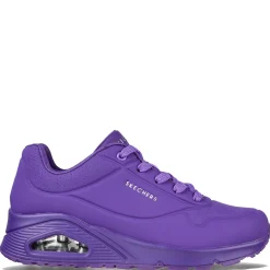 Fashion & Street*Skechers Women's Street, Uno - Neon Nights Sneaker Purple