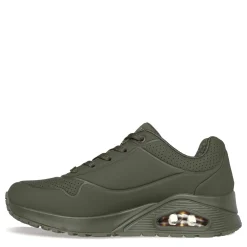 Fashion & Street*Skechers Women's Street, Uno - Stand on Air Sneaker - Wide Width Olive